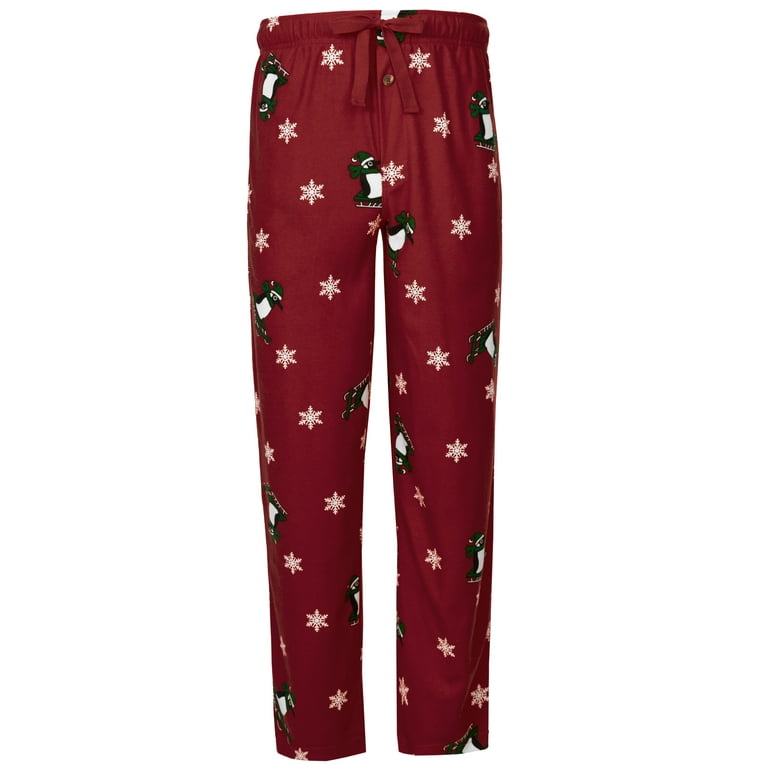 Fruit of the Loom Men's Matte Fleece Holiday Print Pajama Pants