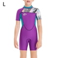 thumbnail image 2 of Chicas trajes de buceo traje de buceo secado rápido neopreno traje de baño de una pieza traje de baño para jóvenes buceo Snorkeling Surfing Natación Púrpura L 2.5mm Advancent OD003678-03, 2 of 7