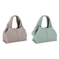 thumbnail image 1 of Bolso Soft Cloud PU Cuero Dumpling Clutch Monedero Hombro para Mujer Gris, 1 of 8