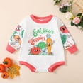 thumbnail image 4 of Gibobby Mameluco niña Bebé niños niñas manga larga dibujos animados imprime pulóver recién nacido sudadera monos(Rosa, 6-9 Meses), 4 of 5