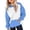 Dark Blue*, variant on RUTAYY Womens Raglan Sleeve Color Block Pullover Hoodie Long Sleeve Casual Sweatshirt with Front Pocket Blue
