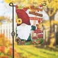 thumbnail image 2 of Grateful Fall Gnome Garden Suede Flag, 2 of 2