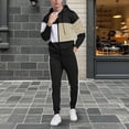 thumbnail image 2 of Ccpelsie Sweatsuits for Men 2 Piece Men's Jogging Tracksuit Set Hoodie Casual Athletic Long Sleeve Zipper Suit Set(A01-Black,M), 2 of 7