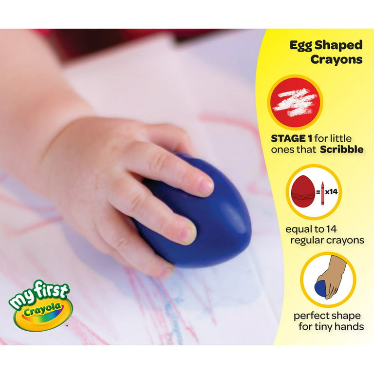 My First Crayola® Washable Palm-Grasp Crayons, Pack of 6