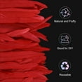 thumbnail image 2 of Uxcell Rooster Feather Trim Fringe, 2 Yards 10-12" Natural Fluffy Feather Trim for Crafting [Red], 2 of 7