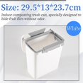 thumbnail image 4 of Kitchen Compost Bin for Counter Top or Under Sink, Hanging Small Trash Can with Lid,Mountable Indoor, 4 of 5