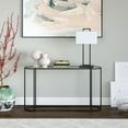 thumbnail image 5 of Evelyn&Zoe Erikson 54" Wide Rectangular Console Table, Blackened Bronze, 5 of 8