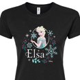 thumbnail image 3 of Frozen - Winter - Elsa & Snowflakes - Juniors Fitted Graphic T-Shirt, 3 of 5