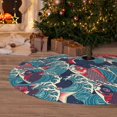 thumbnail image 6 of Yiaed Fish In The Wave Print Christmas Tree Skirt , Tree SkirtsTree Mat for Christmas Winter Holiday Indoor Decorations-48", 6 of 7