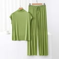 thumbnail image 2 of Posijego Pajama Set for Women Mock Neck Sleeveless Tank Tops and Pants Women's 2 Piece Lounge Sets, 2 of 3