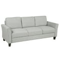 thumbnail image 6 of Modern Sectional Sofa Linen Fabric Couch with Armrest 3-seat Sofas for Living Room Office 67 inch Wide Sofa Living Room Sofa, 6 of 7