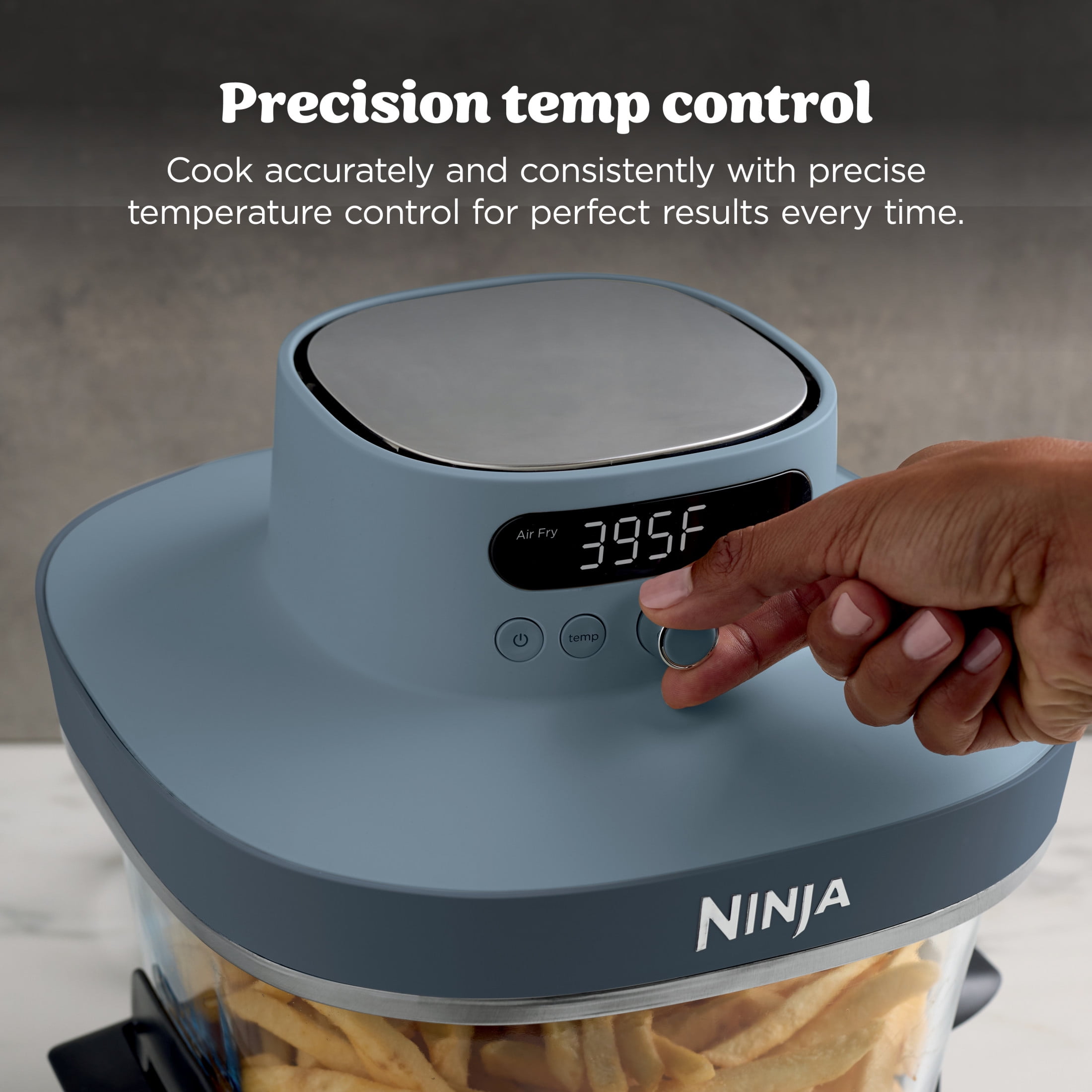 Ninja Crispi Pro Glass Air Fryer 6-Qt & 2.5-Qt, 6-in-1, Air Fry, Bake, Dehydrate, Dishwasher Safe, AS101CY
