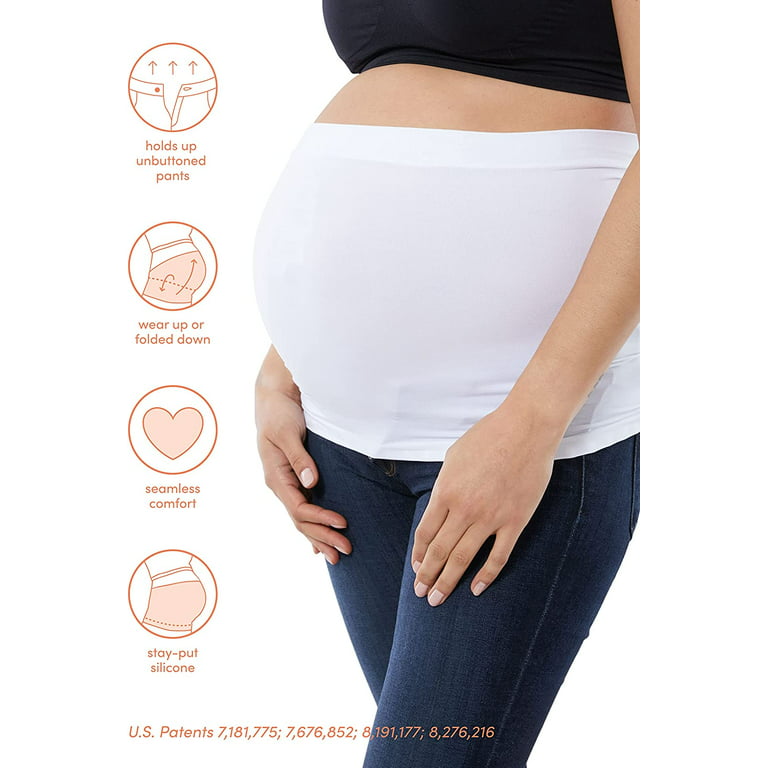 Ingrid & Isabel Basics Bellaband, Maternity Belly Band, Pants & Jeans Extender for Pregnancy & Postpartum