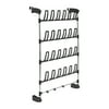 Organize It All 12 Pair over the Door Plastic Shoe Rack with Accessory Hooks