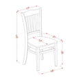 thumbnail image 2 of Atlin Designs 11" Wood Dining Chairs in Black (Set of 2), 2 of 4