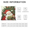 thumbnail image 5 of SHERONV   Christmas Pillow Covers   for Christmas Decorations Christmas Throw Pillow Case Decor for Farmhouse Home Sofa Couch Bed Outdoor Winter Holiday Christmas Tree Snowman 24x24in, 5 of 5
