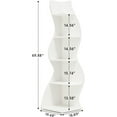 thumbnail image 2 of Tribesigns 2PCS Corner Shelf, 5-Tier Wall Corner Bookshelf, Stylish Corner Bookcase for Living Room, Home Office, Small Space, White, 2 of 5