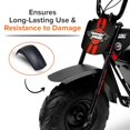 thumbnail image 4 of AlveyTech Black Front Fender for Monster Moto/Mega Moto Classic 105cc, Classic 1000w, MM-B80 80cc, Motovox MBX10, & MBX11 Mini Bikes, 4 of 7