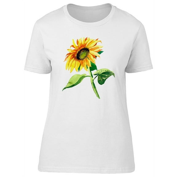 Sunflower With Bright Paint T-Shirt Women -Image by Shutterstock, Female Medium