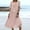 Pink, variant on Summer Dresses For Women Sevevn Women's Summer Casual Loose Linen Short Sleeve Round Neck Dress