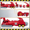 thumbnail image 4 of 5-in-1 Construction Vehicles Transform Into Robot Action Figures Assemble Into Giant Pull-Back Truck for Kids Boys & Girls, 4 of 7