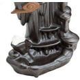 thumbnail image 7 of TJ Global Ceramic Cone Incense Burners & Holders, Brown/Black, 7 of 7