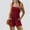 Wine, variant on Mrasaso Rompers for Women Summer Casual Smocked Rompers Square Neck Sleeveless Loose Shorts Jumpsuit 2025 Beach Vacation Outfits