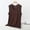 Coffee, variant on Women Sleeveless Tank Pajamas Plus Size Loose Thin Cut Casual Home Sleepwear