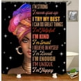 thumbnail image 6 of 4PCS African American Shower Curtain Set, Pink Unicorn Rainbow Stars Afro Black Girl Magic Cute Melanin Princess Girly Bathroom Decor, Waterproof Fabric Shower Curtain, Non-slip Bath Mat, 6 of 7
