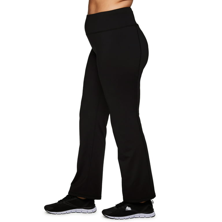RBX Active Women's Plus Size Full Length High Waist Fleece Lined Leggings  with Pockets