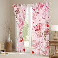 thumbnail image 3 of Manfei Western Cowgirl Hats Boots Black Out Curtains for Girls Kids,Teens Female Cartoon Cherry Bowknot Curtains Pack of 2 (42x63 Each),Luxury Bedroom Decor, 3 of 6