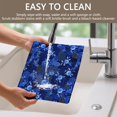thumbnail image 4 of Placemat, Pioneer Flower Floral Print Pattern Place Mats Table Mat Set Of 2, PVC Washable Placemats for Party Kitchen Dining Decoration, 18x12 Inch, Fade Resistant, 4 of 6