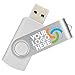thumbnail image 3 of 512MB Custom USB Flash Drives Personalized with Your Logo - for Promotional Use - Swivel - White Body/Silver Clip - 20 Pack, 3 of 4