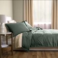 thumbnail image 6 of Allswell Full/Queen Duvet Cover Set, Tencel Lyocell, 3-Piece, Flagstone Green, 6 of 9