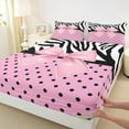 thumbnail image 3 of Castle Fairy Cartoon Pink Bow Knot Twin Sheet Sets,Polka Dots Bedding, 3 of 7