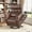 Brown, variant on Vabches Power Lift Recliner Chair Dual Motor, Electric Leather Recliner for Adults with Cup Holder, Tray and USB & Type-C, Pillow Side Pocket