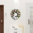 thumbnail image 2 of Easter Wreath with Colorful Eggs Easter Wreath Decorations Home,Artificial Pink, 2 of 7