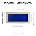 thumbnail image 4 of 12x24 Shadow Box Frame White Washed Wood | With a 3/4" Usable Display Depth | Includes a Royal Blue, 4 of 6