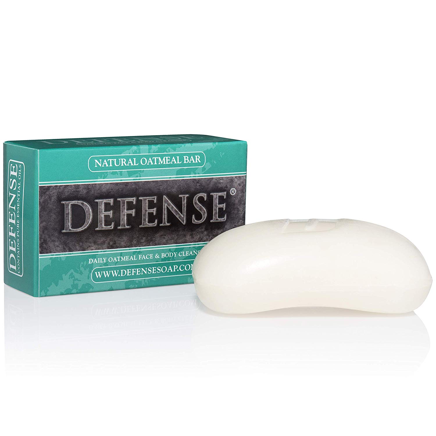 Defense Soap Oatmeal 4 Oz Body Bar Natural Exfoliating Soap with Tea