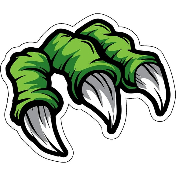 WickedGoodz Dino Claw Decal - Dinosaur Bumper Sticker - for Laptops Tumblers Windows Cars Trucks Walls