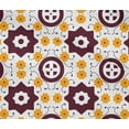 thumbnail image 4 of oneOone Cotton Flex Maroon Fabric Geometric Block Sewing Craft Projects Fabric Prints By Yard 40 Inch Wide, 4 of 4