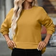thumbnail image 4 of Yievot Oversized Crewneck Sweatshirt Women Long Sleeve Pullover Tops with Pockets, 4 of 7