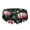 thumbnail image 5 of Pioneer Flower Floral Print Pattern Round Tablecloth 60"x60",Wrinkle Wipeable Table Cloth for Kitchen Dining Room Picnic Patio Party, 5 of 6