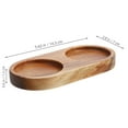 thumbnail image 2 of OULII 1Pcs Rectangular Wood Tray for Bottle Tabletop Setting Khaki 5.6X2.8X0.6In, 2 of 8
