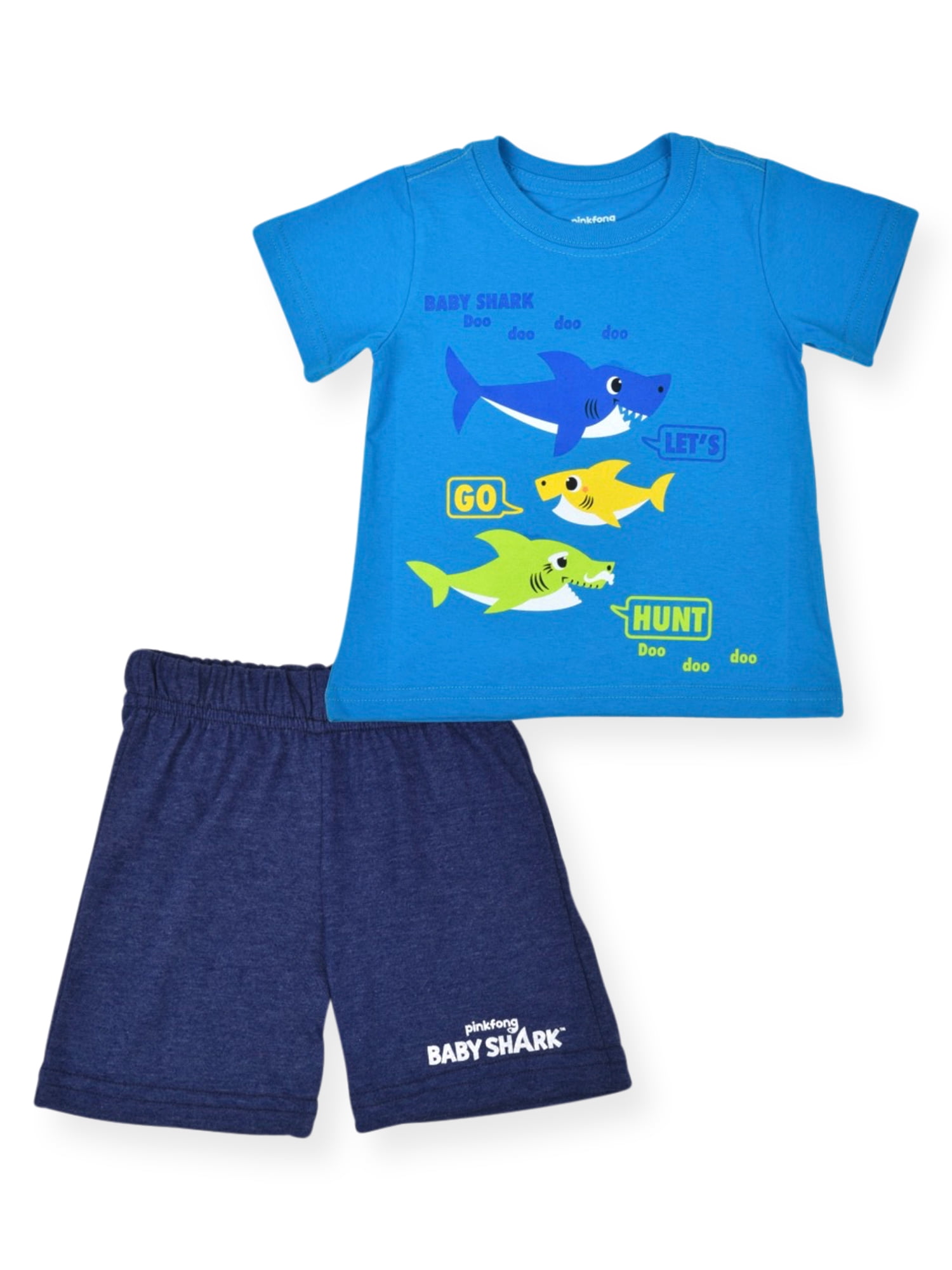 Baby Shark Baby Boy & Toddler Boy ShortSleeve TShirt & Shorts Outfit