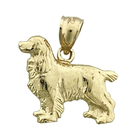 14K Gold Spaniel Charm