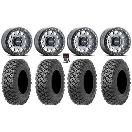 Method 401 Bdlk 14 Wheels Titanium 4+3 30 Alpha Tires Polaris RZR XP 1000 / PRO XP / Ranger XP 900/1000 Method 401 Bdlk 14 Wheels Titanium 4+3 30 Alpha Tires Polaris RZR XP 1000 / PRO XP / Ranger XP 900/1000