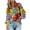 Multicolor, variant on Womens 3/4 Long Sleeve Tops Summer V Neck T Shirts Shirts Graphic Tees Trendy Daily Wear Blouse for Women