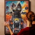 thumbnail image 6 of Hudo Funny Belgian Laekenois Dog Riding A Motorcycle Vintage Poster, Belgian Laekenois Dog Canvas Wall Art - Large Wall Art - Anniversary Gifts For Women, 6 of 6
