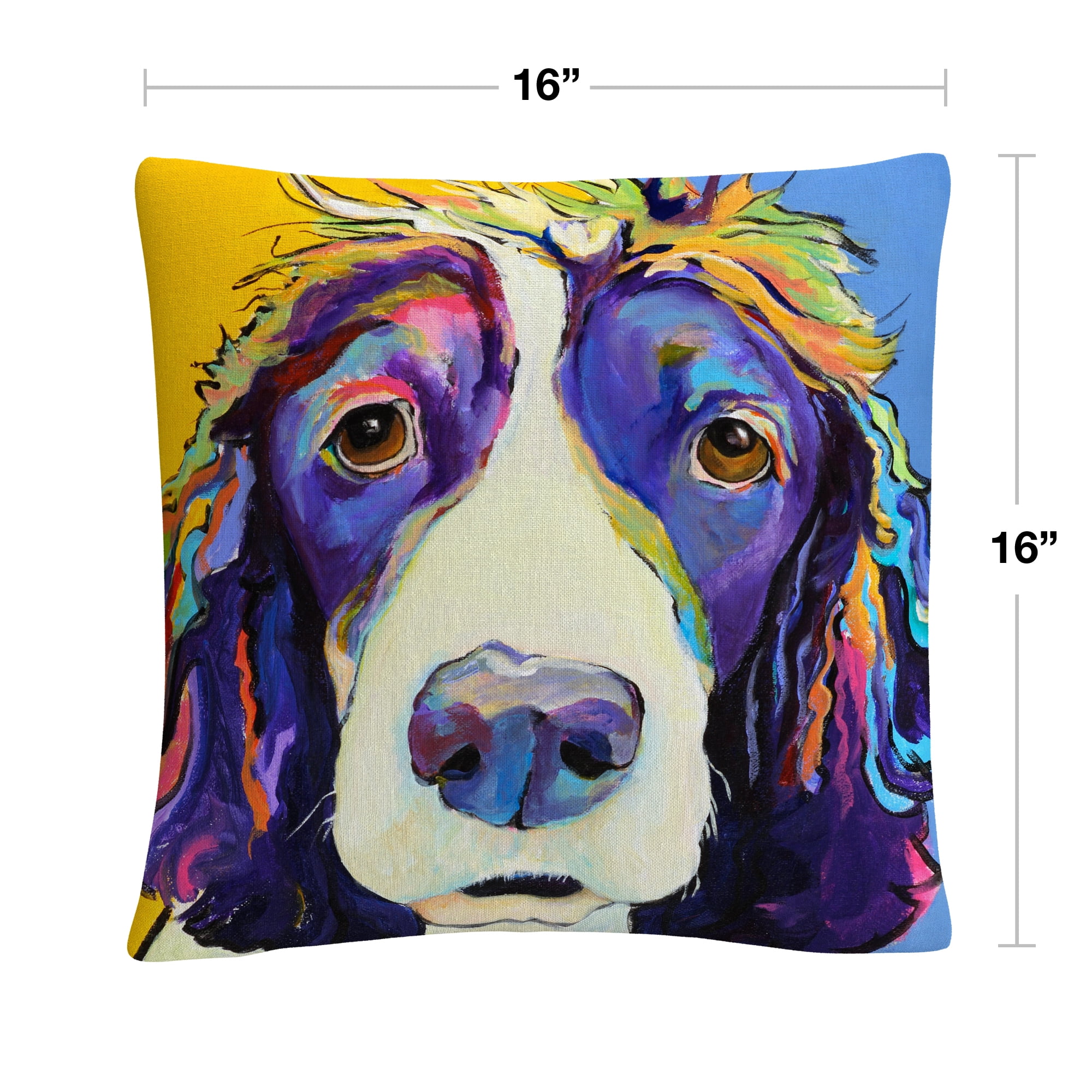 Pat Saunders-White 'Sadie' 16 X 16 Decorative Throw Pillow